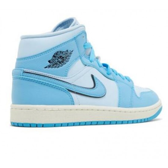 Wmns Air Jordan 1 Mid Ice Blue