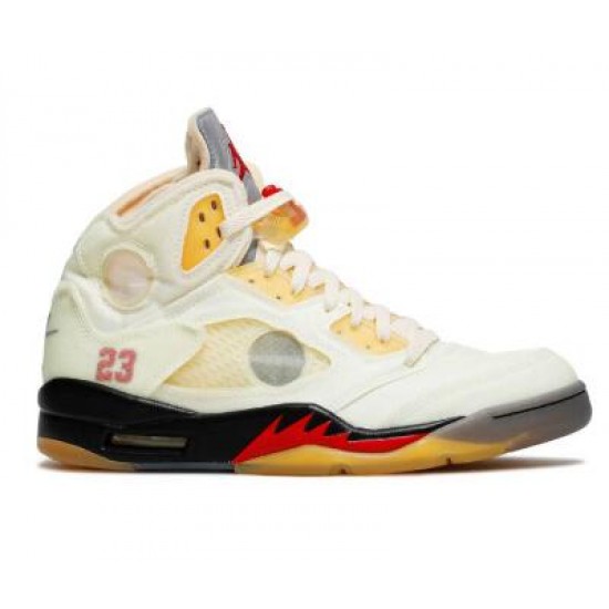 Off White X Air Jordan 5 SP Sail