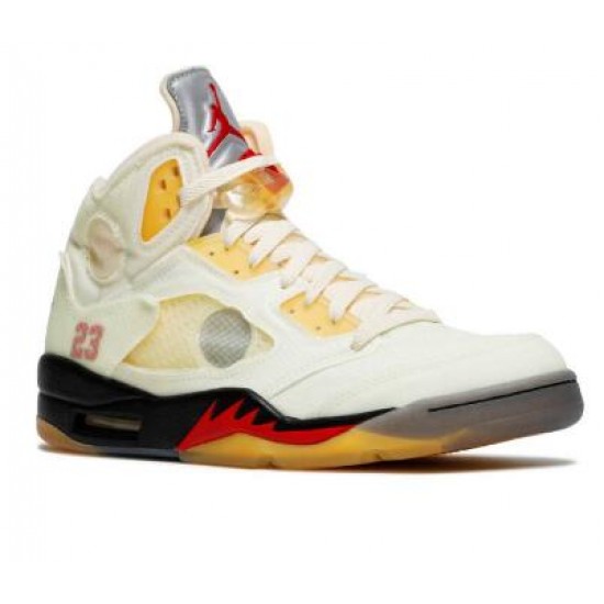 Off White X Air Jordan 5 SP Sail