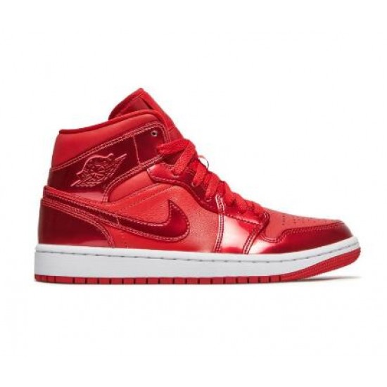 Wmns Air Jordan 1 Mid SE University Red Pomegranate