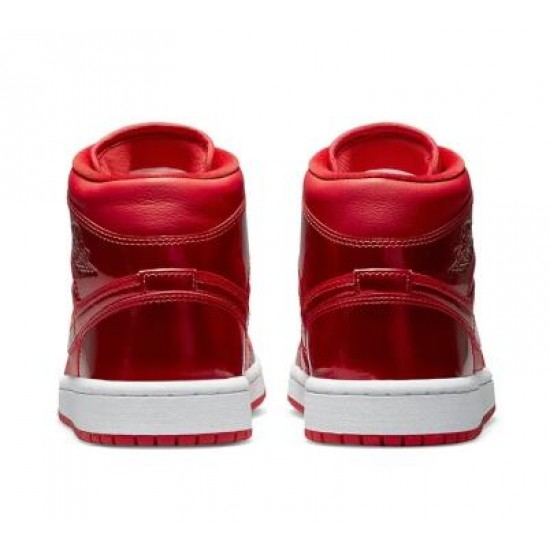 Wmns Air Jordan 1 Mid SE University Red Pomegranate