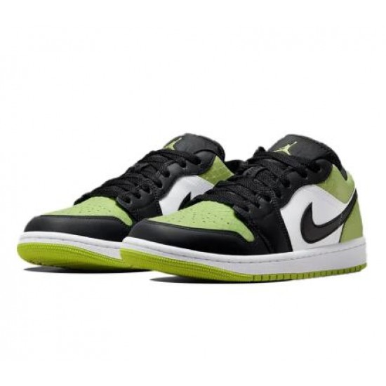 Wmns Air Jordan 1 Low SE Vivid Green Snakeskin