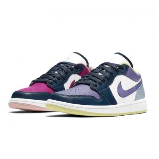 Wmns Air Jordan 1 Low SE Mismatched Purple Magenta