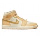 Wmns Air Jordan 1 Mid Pale Vanilla Gold