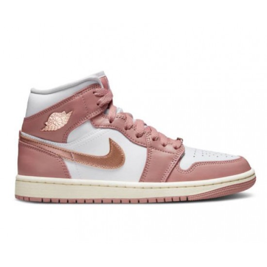 Wmns Air Jordan 1 Mid SE Red Stardust