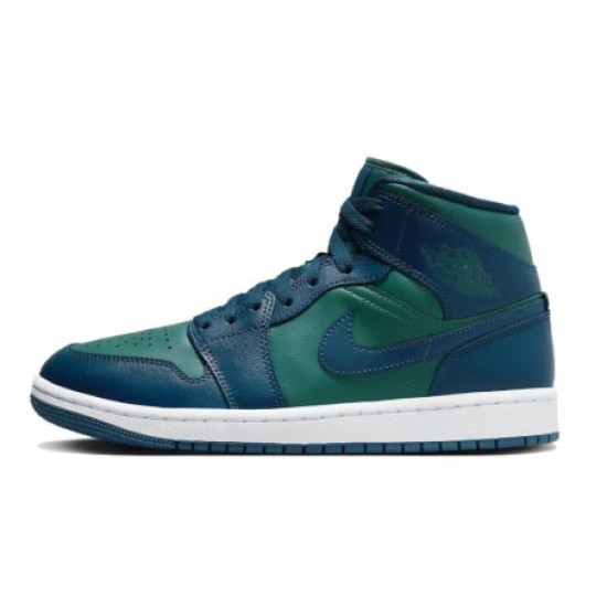 Wmns Air Jordan 1 Mid Teal French Blue