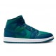 Wmns Air Jordan 1 Mid Teal French Blue